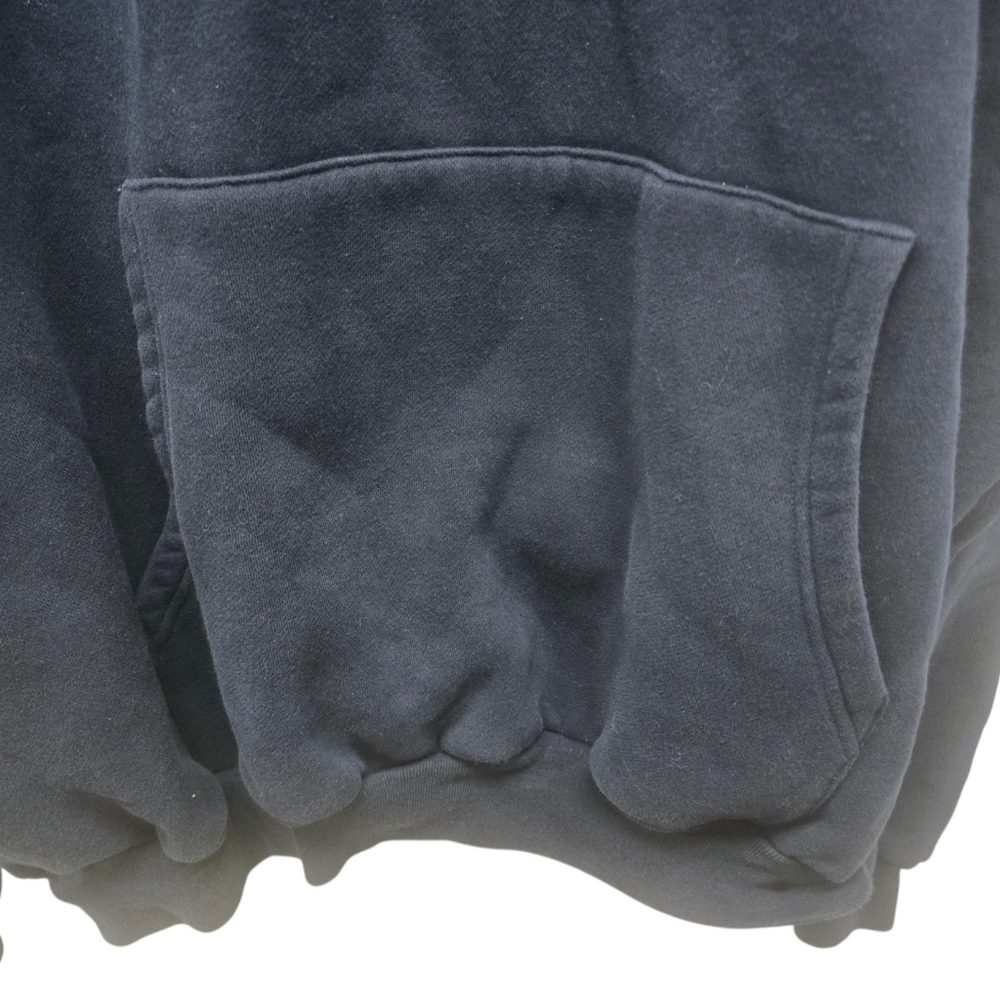 Balenciaga Men's Oversized Navy Blue Hoodie With Golg Logo Size Med - Picture 7 of 9